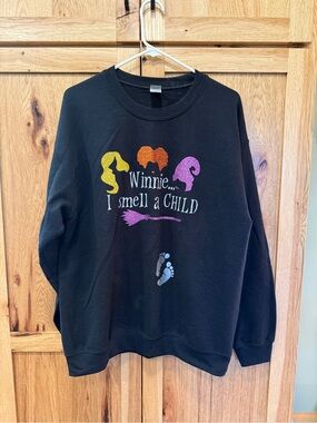 Halloween Hocus Pocus pregnancy sweater. Size large